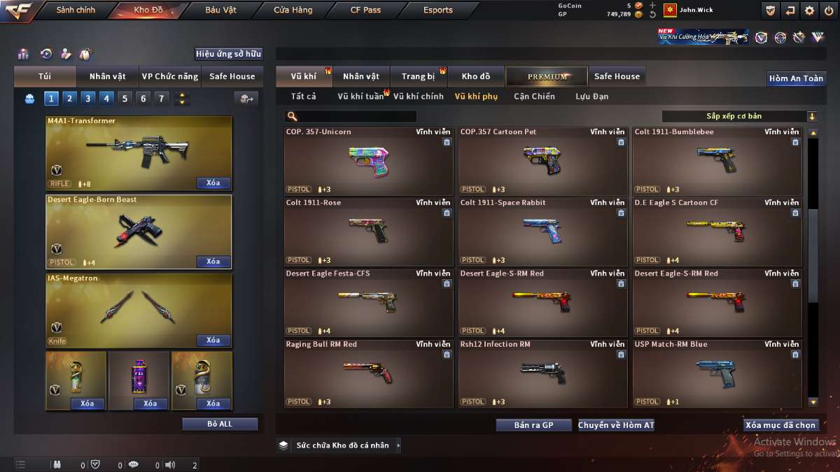 shop acc cf uy tin gia re